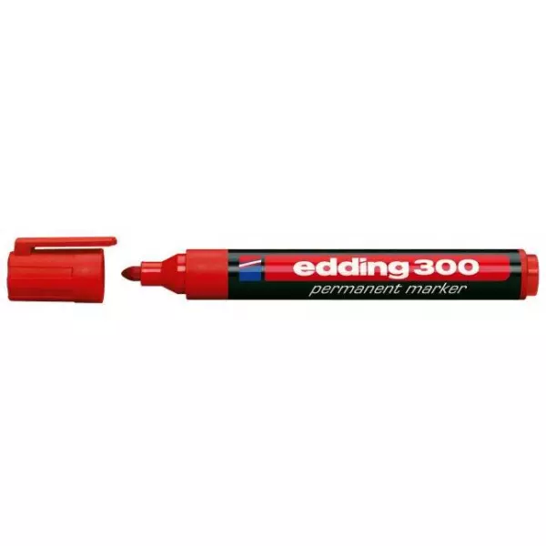 Permanentný popisovač edding 300 červený