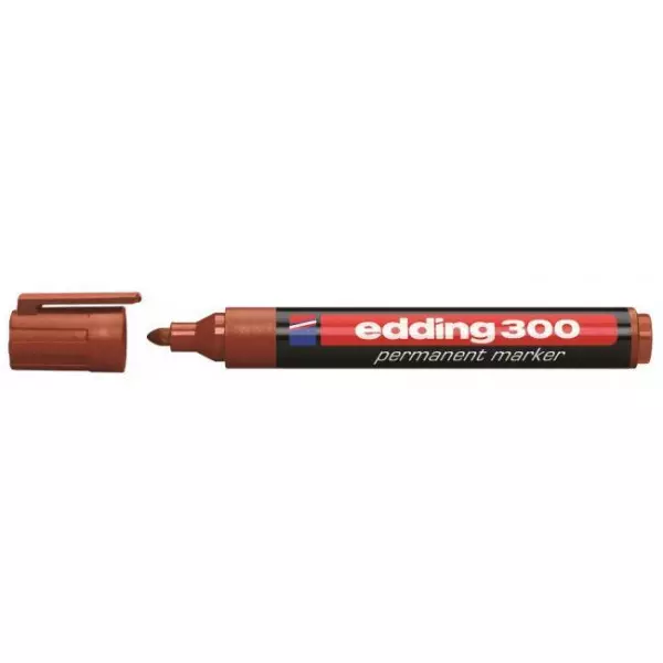 Permanentný popisovač edding 300 hnedý