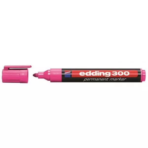 Permanentný popisovač edding 300 ružový