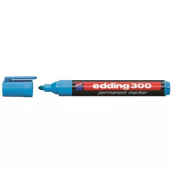 Permanentný popisovač edding 300 svetlomodrý
