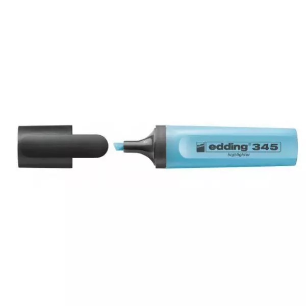 Zvýrazňovač edding 345 svetlomodrý