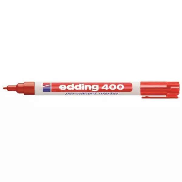 Permanentný popisovač edding 400 červený