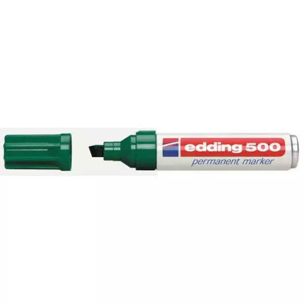 Permanentný popisovač edding 500 zelený