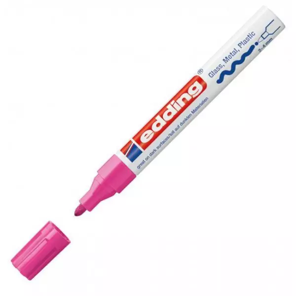 Lakový popisovač edding 750 ružový