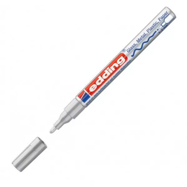 Lakový popisovač edding 751 strieborný