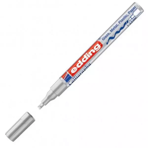 Lakový popisovač edding 753 strieborný