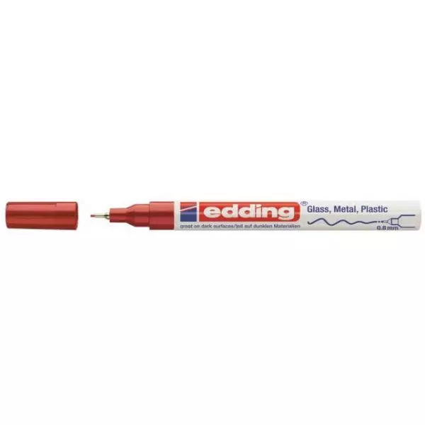 Lakový popisovač edding 780 červený