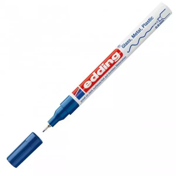 Lakový popisovač edding 780 modrý