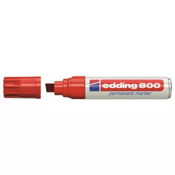 Permanentný popisovač edding 800 červený