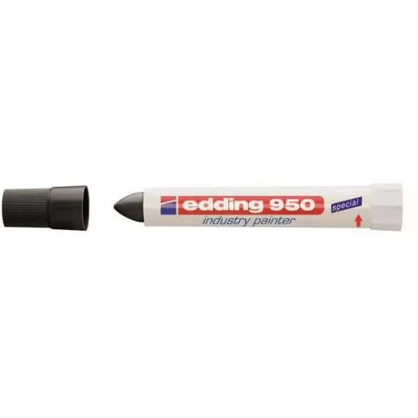 Priemyselný voskový popisovač edding 950 čierny