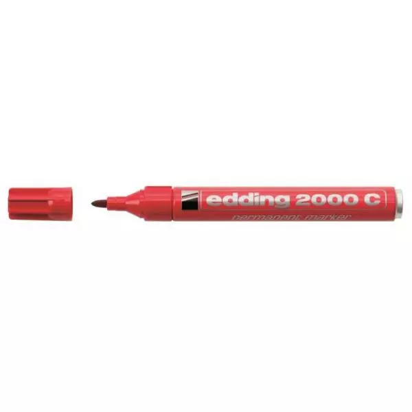 Permanentný popisovač edding 2000C červený