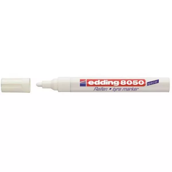 Popisovač na pneumatiky edding 8050 biely