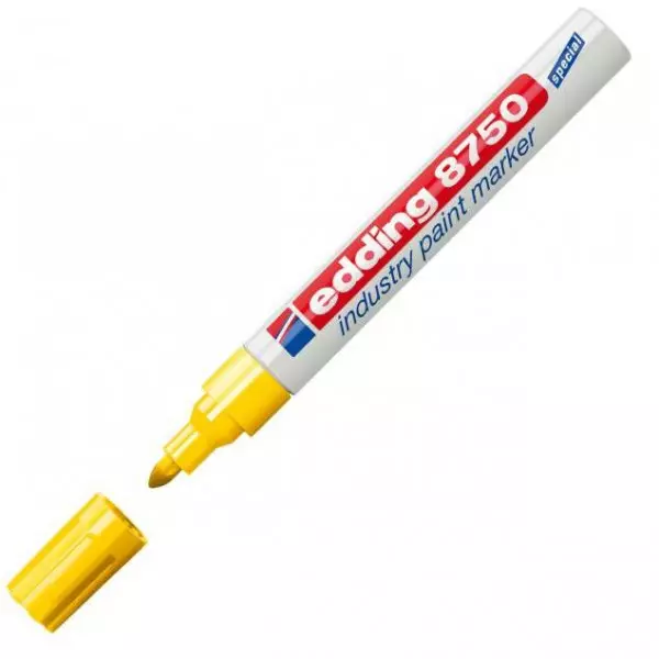 Priemyselný lakový popisovač edding 8750 žltý