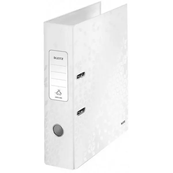 Zakladač pákový Leitz 180° WOW 8cm perleťovo biely