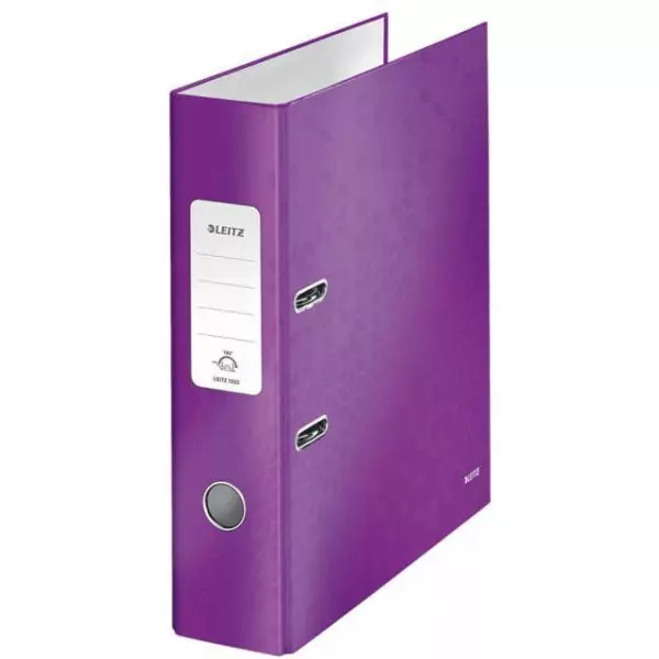 Zakladač pákový Leitz 180° WOW 8cm purpurový