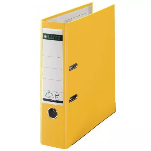 Zakladač pákový Leitz 180° 8cm žltý