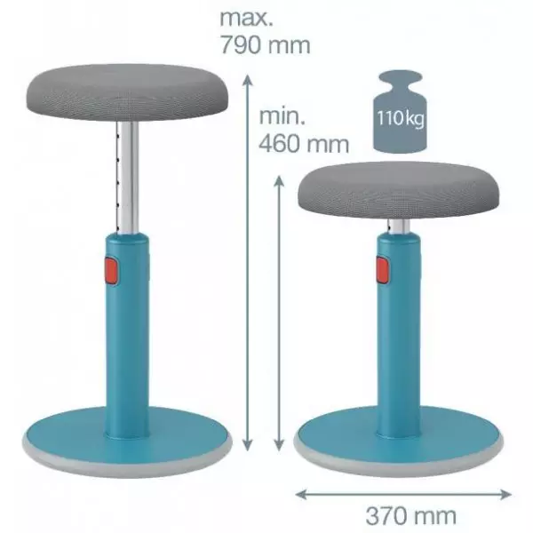 Ergonomická balančná stolička Leitz Cosy Ergo kľudná modrá