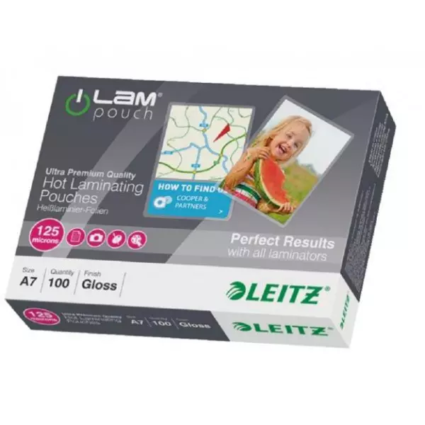 Laminovacie fólie Leitz A7, 125 mic