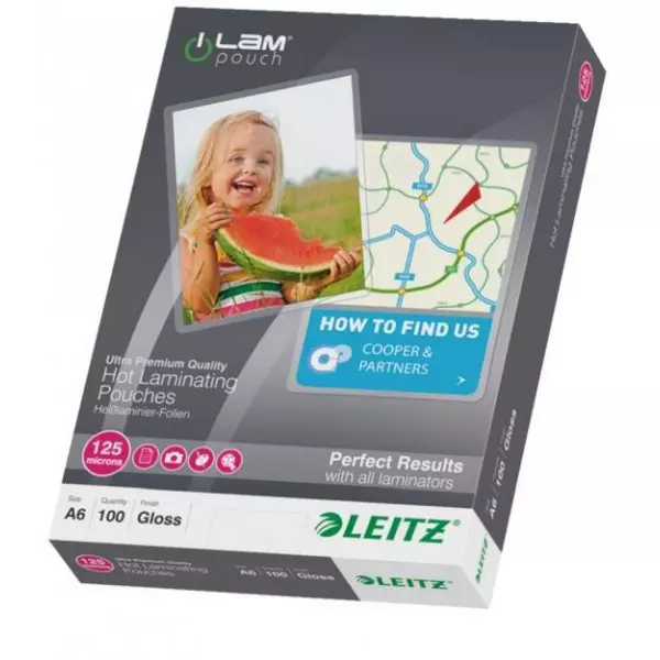 Laminovacie fólie Leitz A6, 125 mic