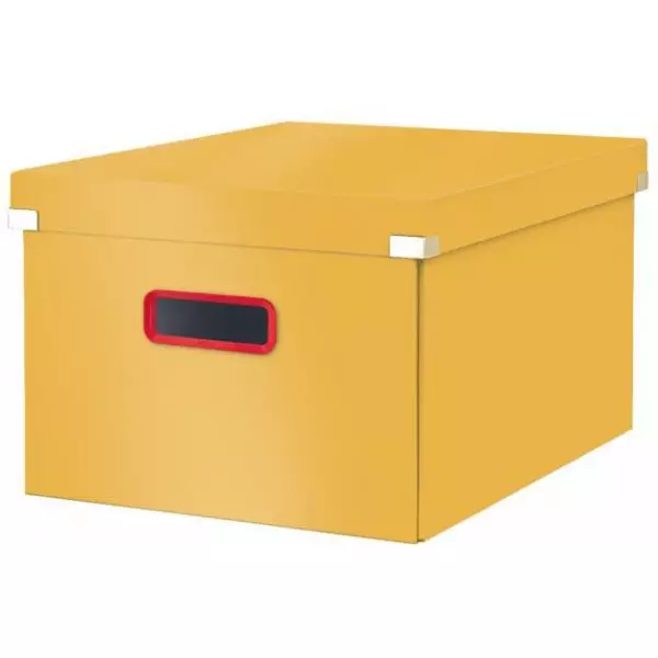 Stredná krabica Click & Store A4 Leitz Cosy teplá žltá