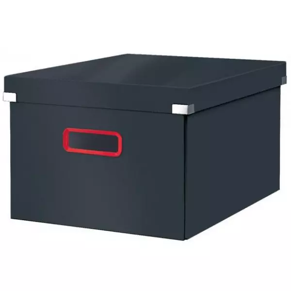 Stredná krabica Click & Store A4 Leitz Cosy zamatová sivá