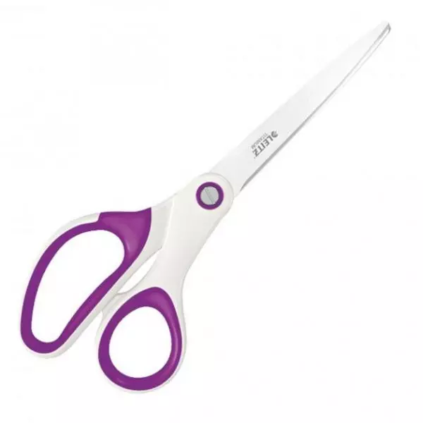 Titánové kancelárske nožnice Leitz WOW 205mm purpurové