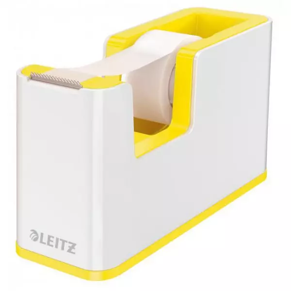 Dispenzor s páskou Leitz WOW biely/žltý
