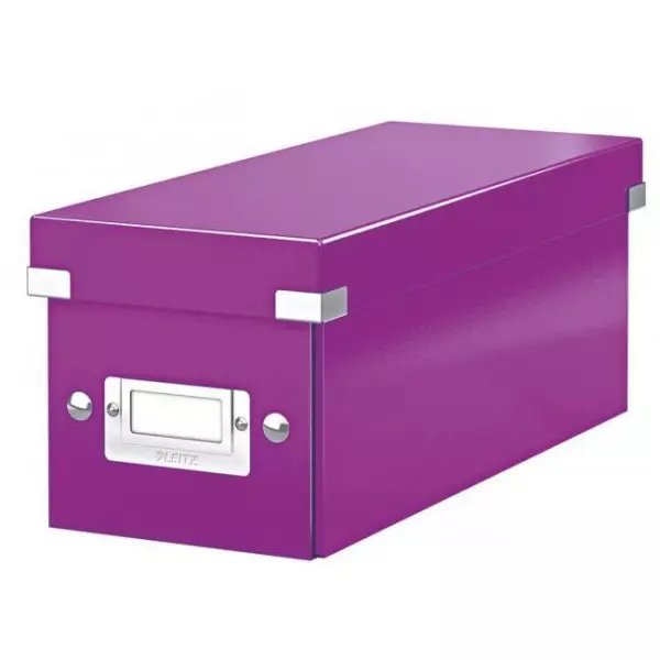 Krabica na CD Click & Store purpurová