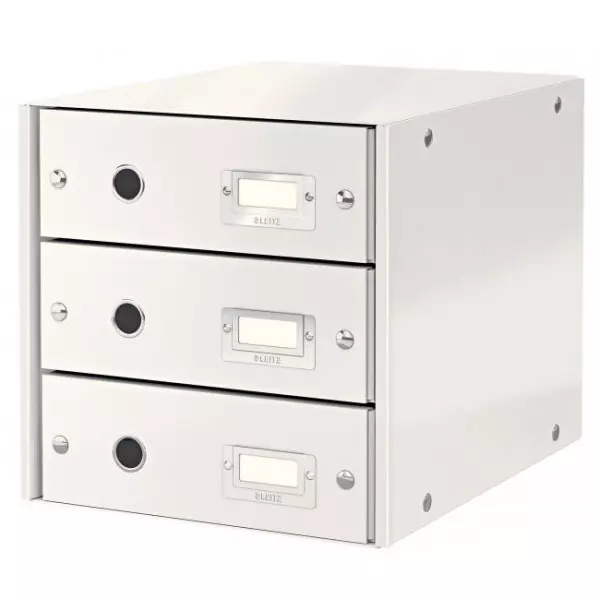 Zásuvkový box Leitz Click & Store 3 zásuvky biela
