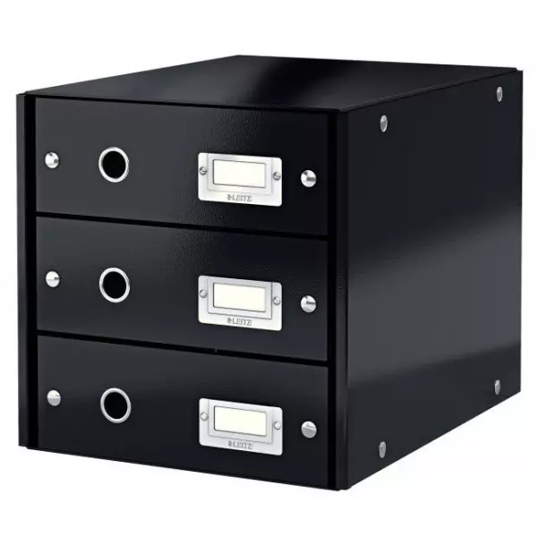 Zásuvkový box Leitz Click & Store 3 zásuvky čierny