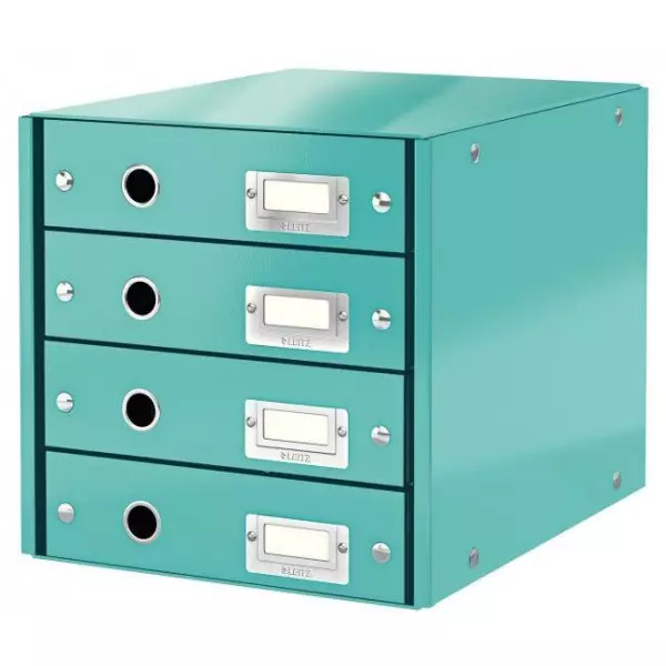 Zásuvkový box Leitz Click & Store 4 zásuvky ľadovo modrý