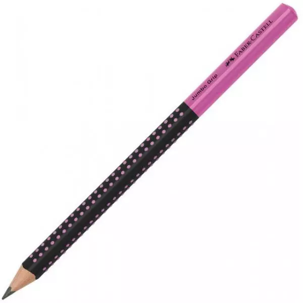 Ceruzka Grip Jumbo/HB Two Tone čierna/ružová 12ks