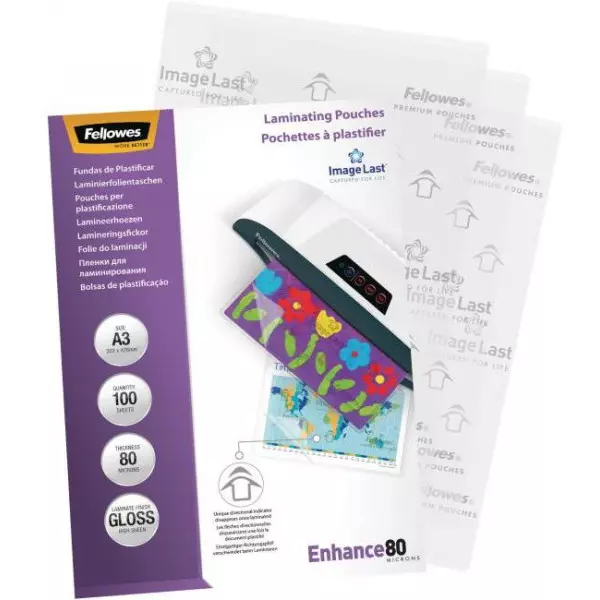Laminovacie fólie Fellowes 303x426 /A3/ 80mic