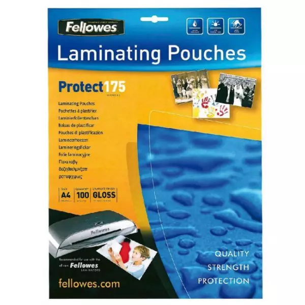 Laminovacie fólie Fellowes 216x303 A4 175mic