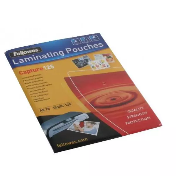 Laminovacie fólie Fellowes 154x216 125mic 25ks