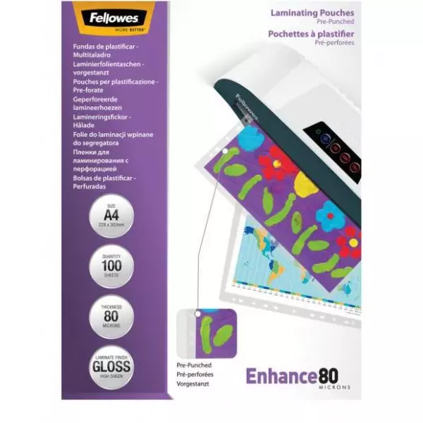 Laminovacie fólie Fellowes Filex A4 80 mic. 228x303 mm