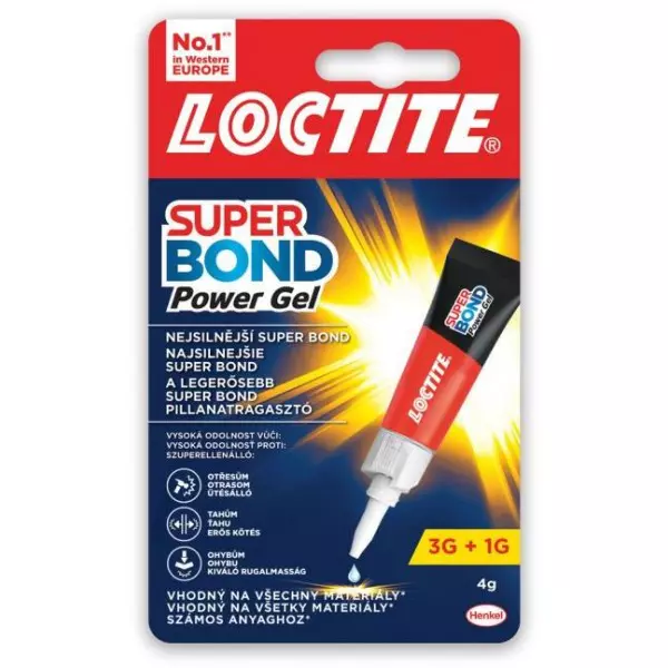 Sekundové lepidlo Loctite Super Bond Power Gel 3g