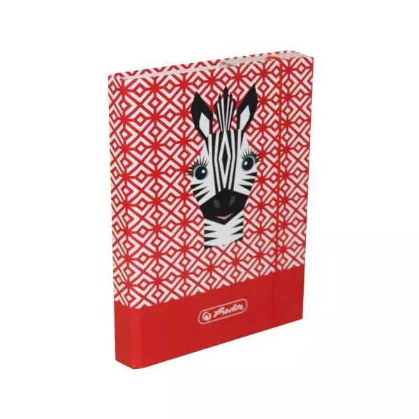Box na zošity A5 s gumičkou Cute Animals Zebra
