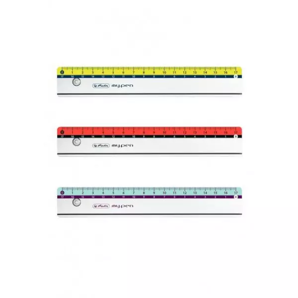Pravítko Herlitz my.pen 17cm plastové mix farieb