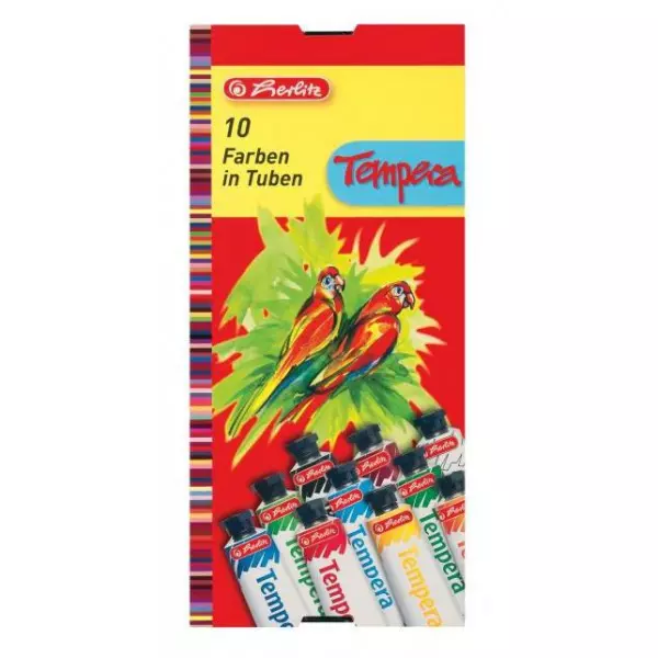 Temperové farby Herlitz 16ml 10 farieb