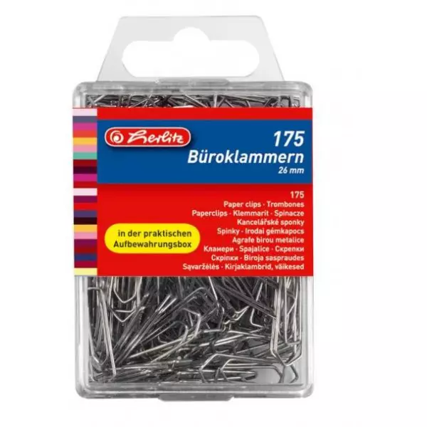 Spisové spony Herlitz 26mm 175ks