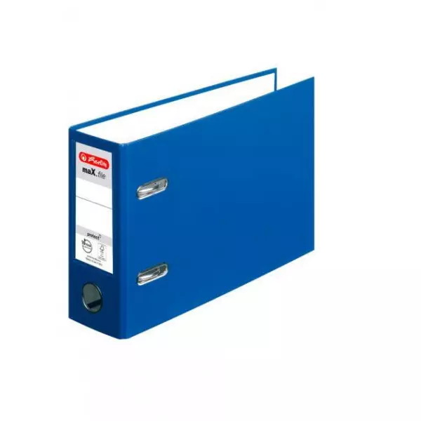Zakladač pákový Herlitz maX.file A5 7,5cm na šírku modrý