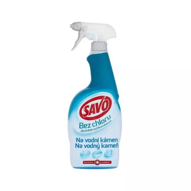 Savo sprej bez chlóru na vodný kameň s rozprašovačom 700 ml Savo sprej bez chlóru na vodný kameň s rozprašovačom 700 ml