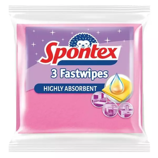 Utierka z viskózy Spontex Fast Wipes 3 kusy