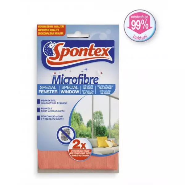 Utierka z mikrovlákna na okná Spontex Window Microfibre