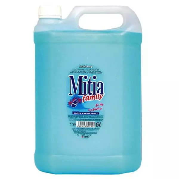 Mitia tekuté mydlo 5 l oceán v bandaske