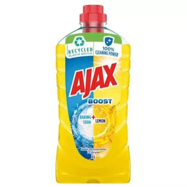 Ajax na podlahy Boost Baking 1 l Soda & Lemon (žltý)