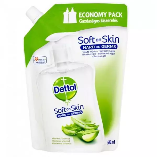 Dettol tekuté mydlo (NÁHRADNÁ NÁPLŇ) 500 ml - Aloe vera