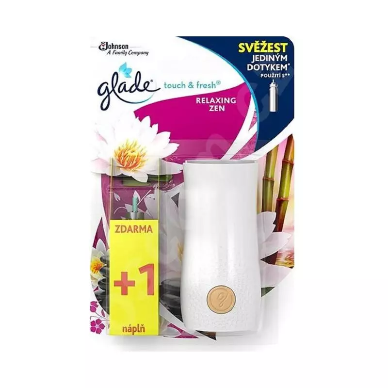 Glade Touch&Fresh osviežovač + 2 x 10 ml náplň Relaxing Zen Glade Touch&Fresh osviežovač + 2 x 10 ml náplň Relaxing Zen