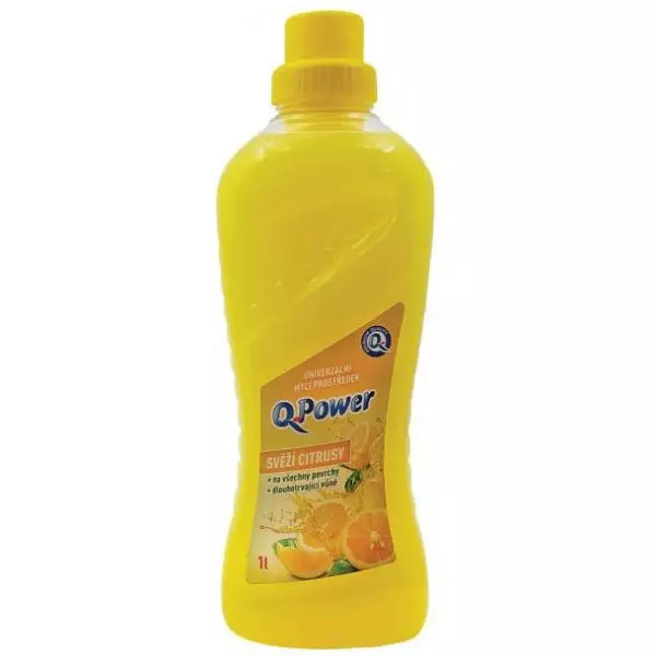 Q-Power UNI čistič na podlahy a povrchy 1 l - Svieže citrusy